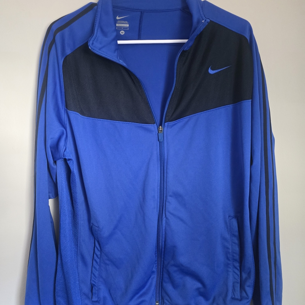 Nike Men’s Royal Blue & Black Full-Zip Performance Jacket